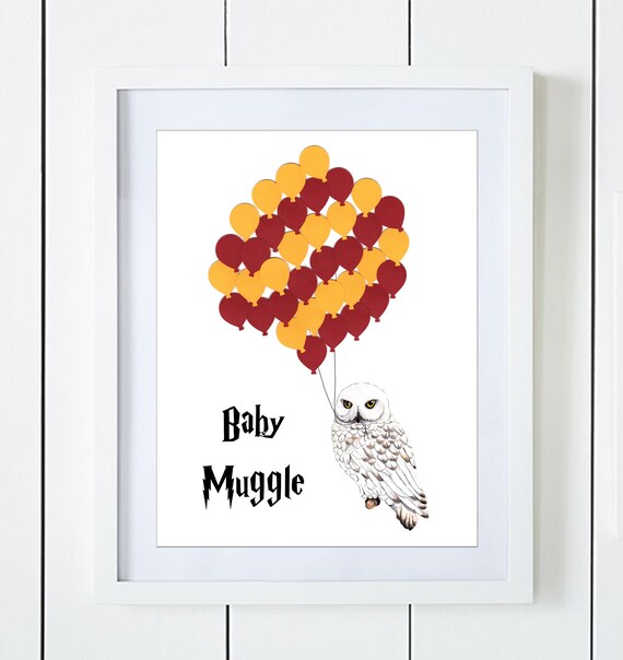 harry potter baby shower guest book