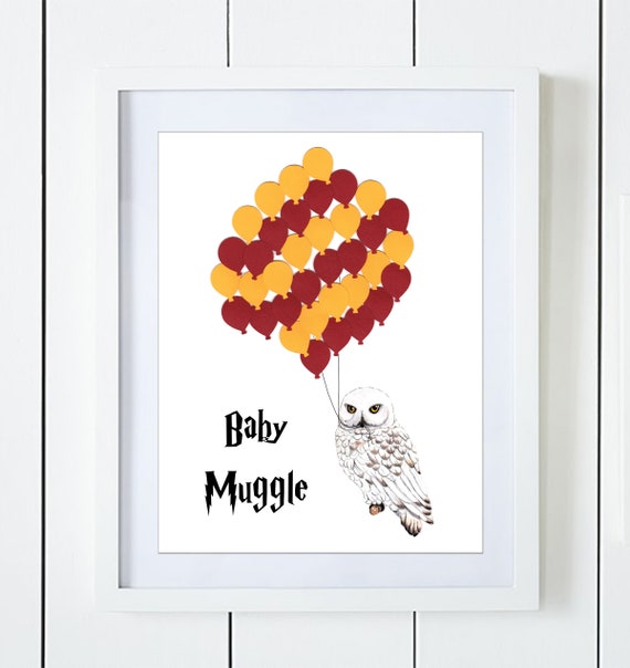 harry potter baby shower guest book