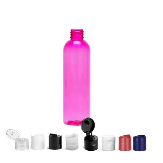 8 Oz Pink Squeeze Bottles Set of 3 Cosmo Round Empty Plastic