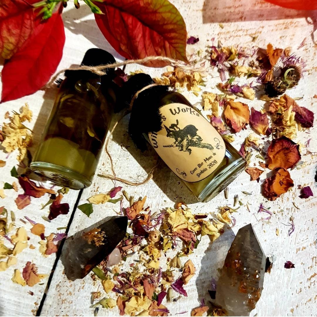 Huile Rituelle Witches Works, Exceptionnelle, Altar, Lightworker, Witch, Pagan, Wicca, Goth, Esoteri