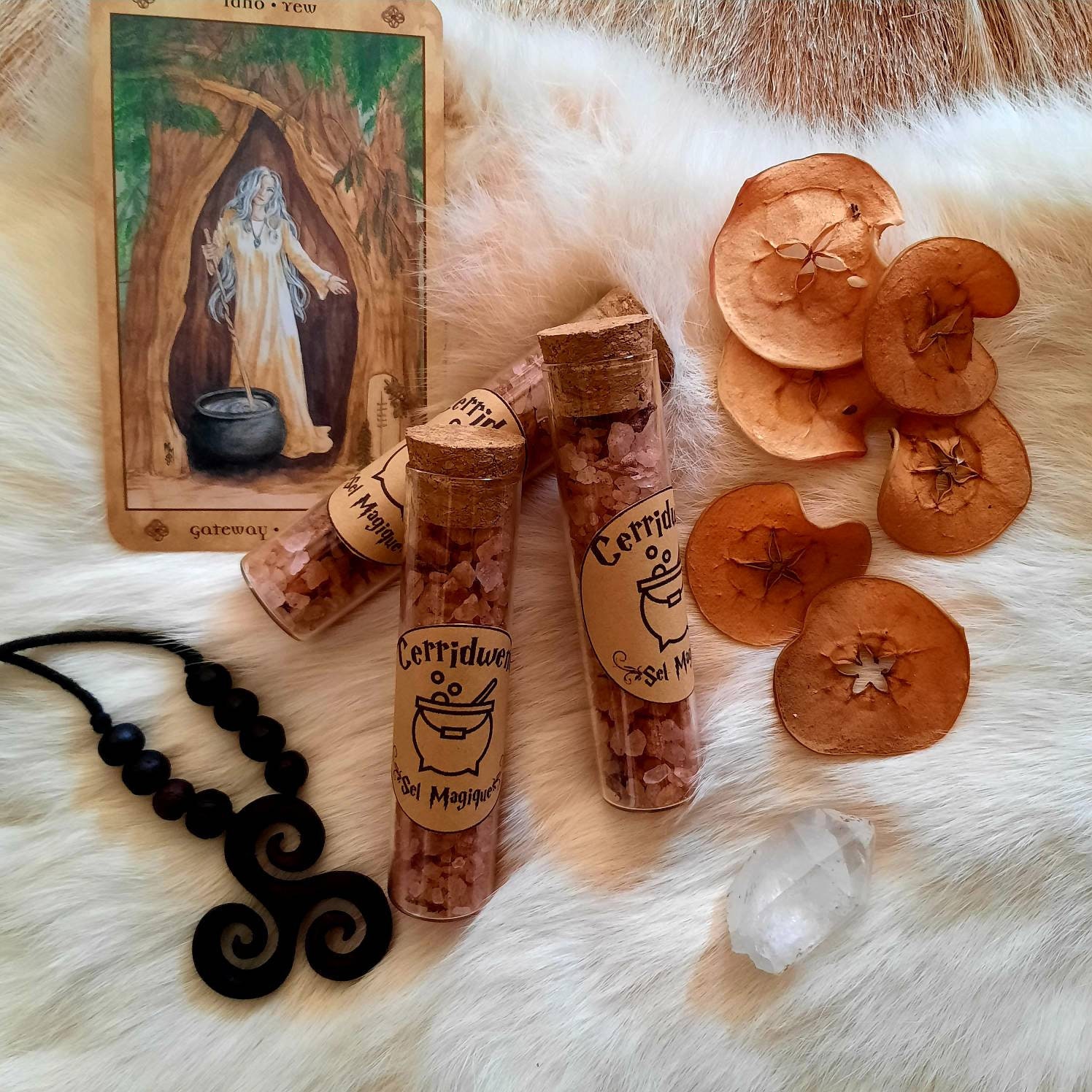 Sel Magique Cerridwen, Plantes Sorcières, Magie, Wicca, Païen, Outil Magique, Sort, Sortilège, Abond