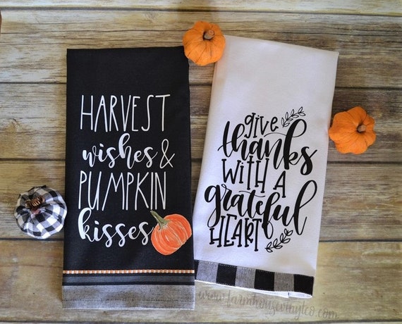 Rae Dunn Inspired Fall Towels