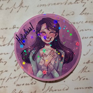 Eliza Hamilton Musical 3 Vinyl Holo Sticker afbeelding 1