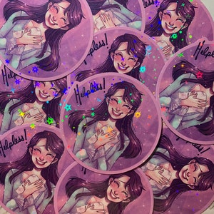 Eliza Hamilton Musical 3 Vinyl Holo Sticker afbeelding 2