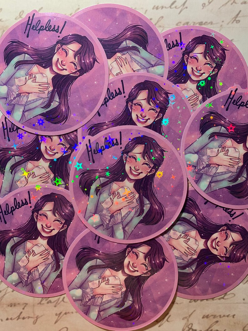 Eliza Hamilton Musical 3 Vinyl Holo Sticker afbeelding 2