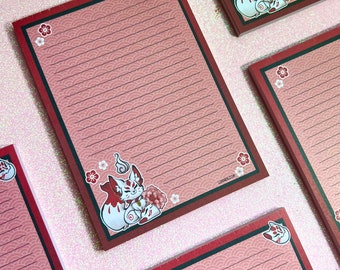 Kitsune Stationary Notepad