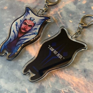 SW Fulcrum AhsokaTano 3 Acrylic Charm Keychain image 5