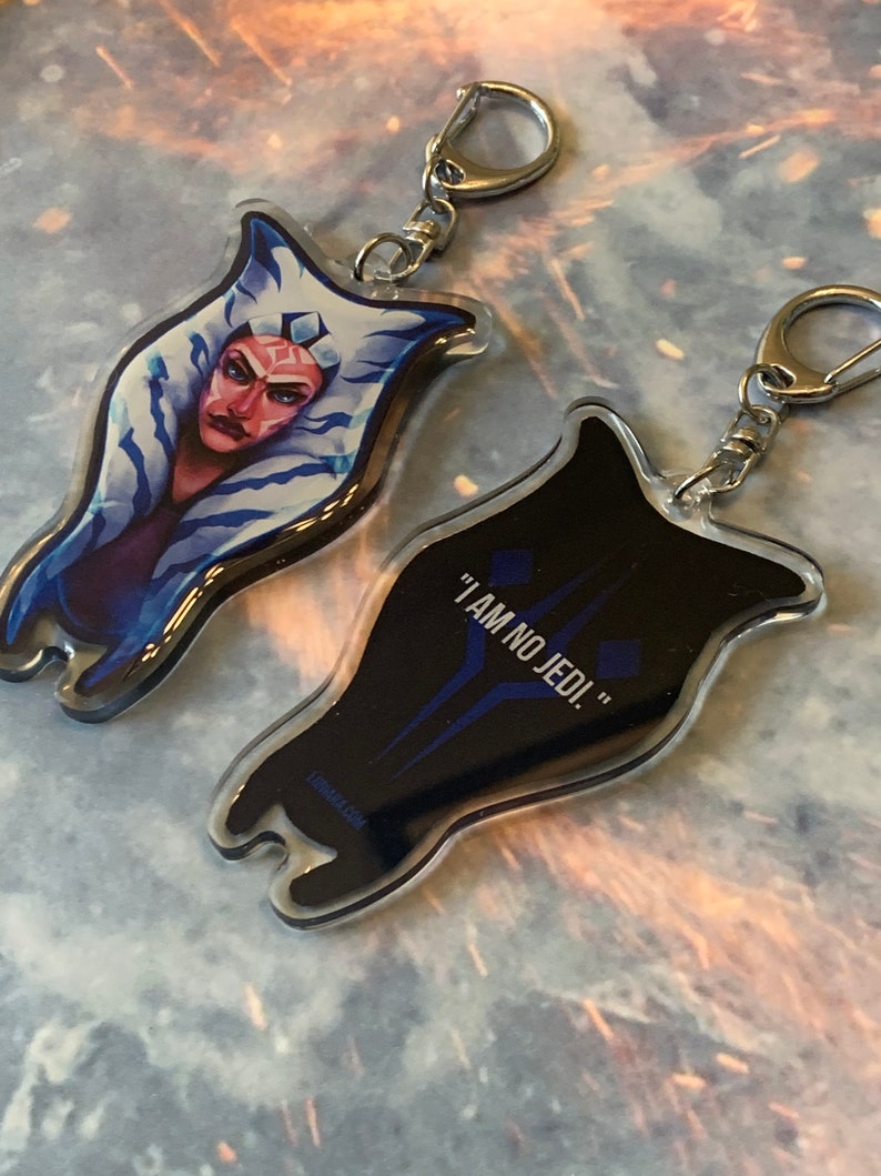 SW Fulcrum AhsokaTano 3 Acrylic Charm Keychain image 5