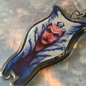 SW Fulcrum AhsokaTano 3 Acrylic Charm Keychain image 6