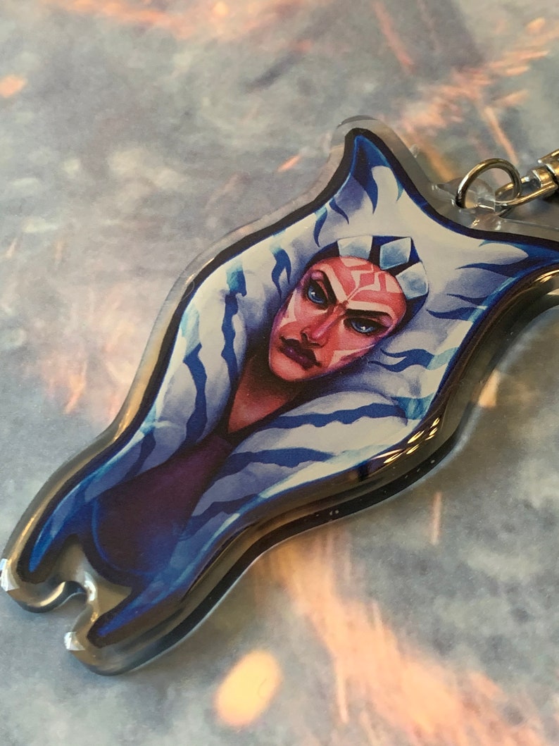 SW Fulcrum AhsokaTano 3 Acrylic Charm Keychain image 6