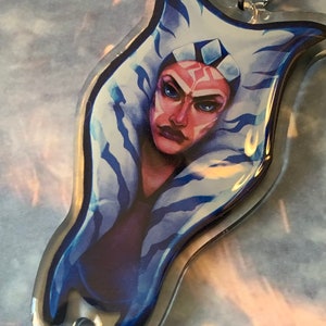 SW Fulcrum AhsokaTano 3 Acrylic Charm Keychain image 2