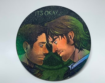 Supernatural Sam & Dean Winchester Button