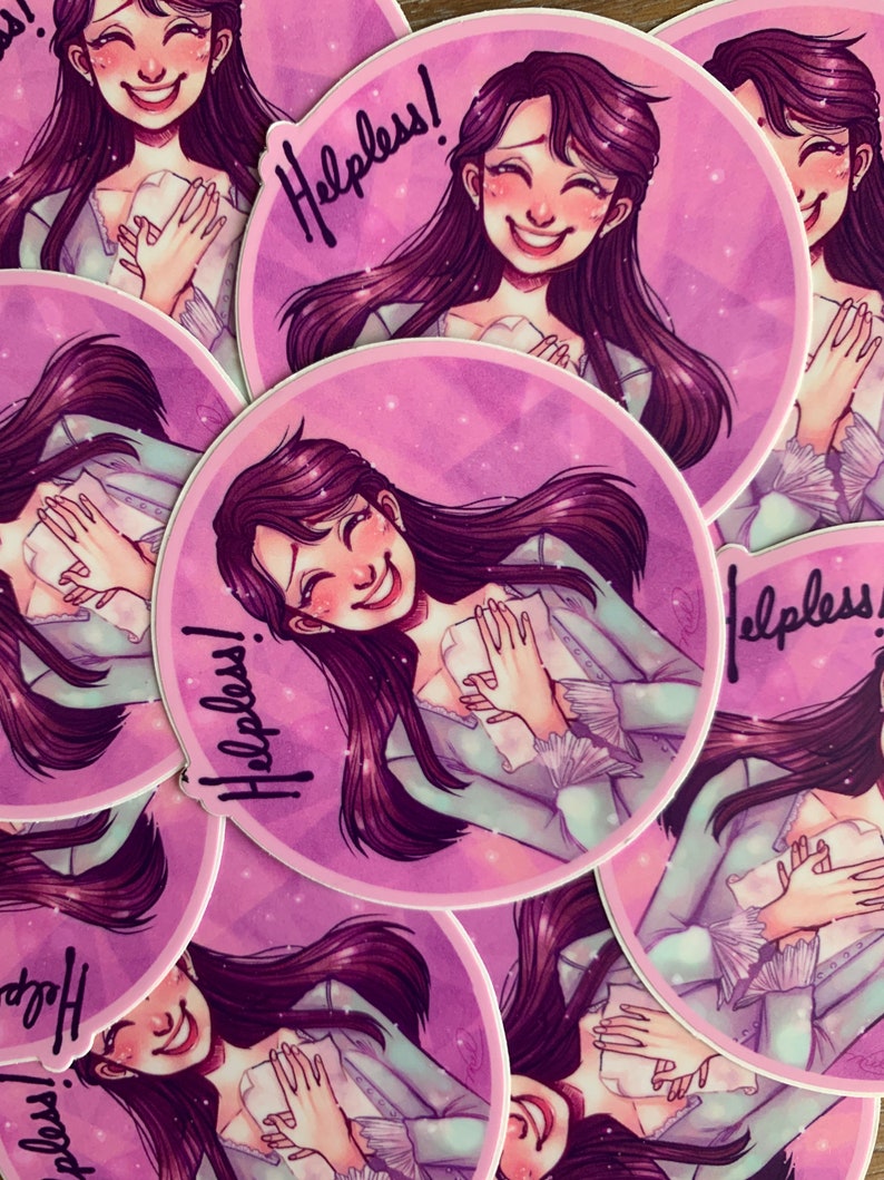 Eliza Hamilton Musical 3 Vinyl Holo Sticker afbeelding 4