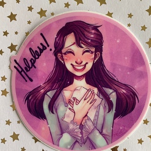 Eliza Hamilton Musical 3 Vinyl Holo Sticker afbeelding 3