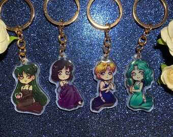 Princess Outer Sailor Senshi Acrylic Charms