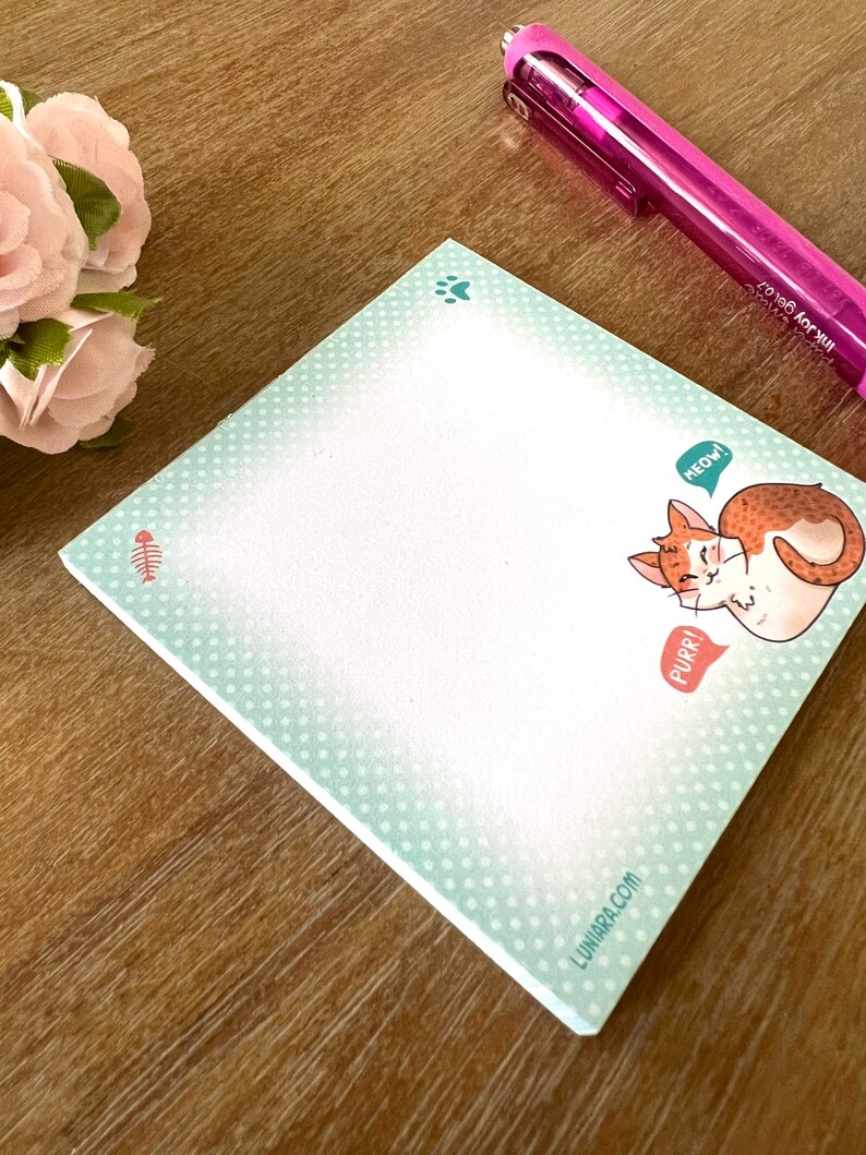 Loaf Cat Stationary Notepad 画像 4