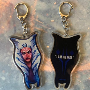 SW Fulcrum AhsokaTano 3 Acrylic Charm Keychain image 1