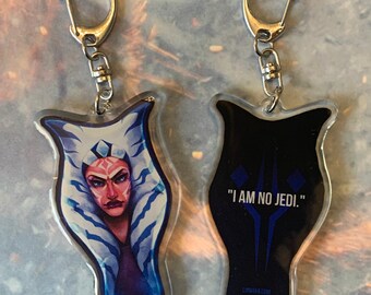 SW Fulcrum AhsokaTano 3" Acrylic Charm Keychain