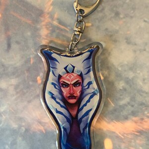 SW Fulcrum AhsokaTano 3 Acrylic Charm Keychain image 3