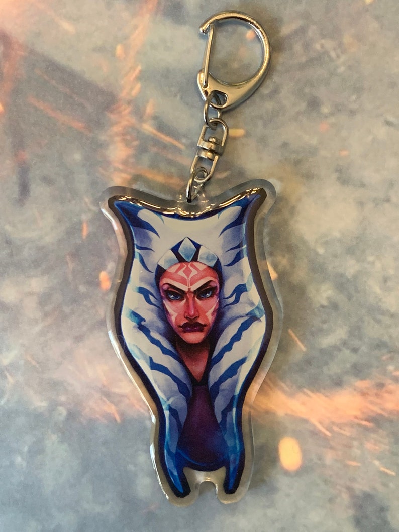 SW Fulcrum AhsokaTano 3 Acrylic Charm Keychain image 3