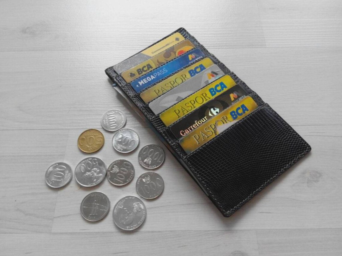 Money Holder Genuine Lizard Leather Wallet Card Holder ...