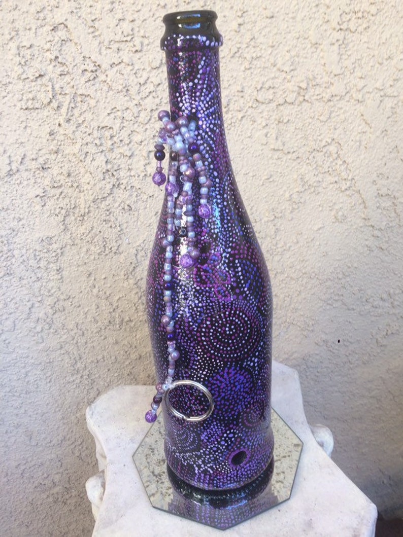 Blue dots incense burner