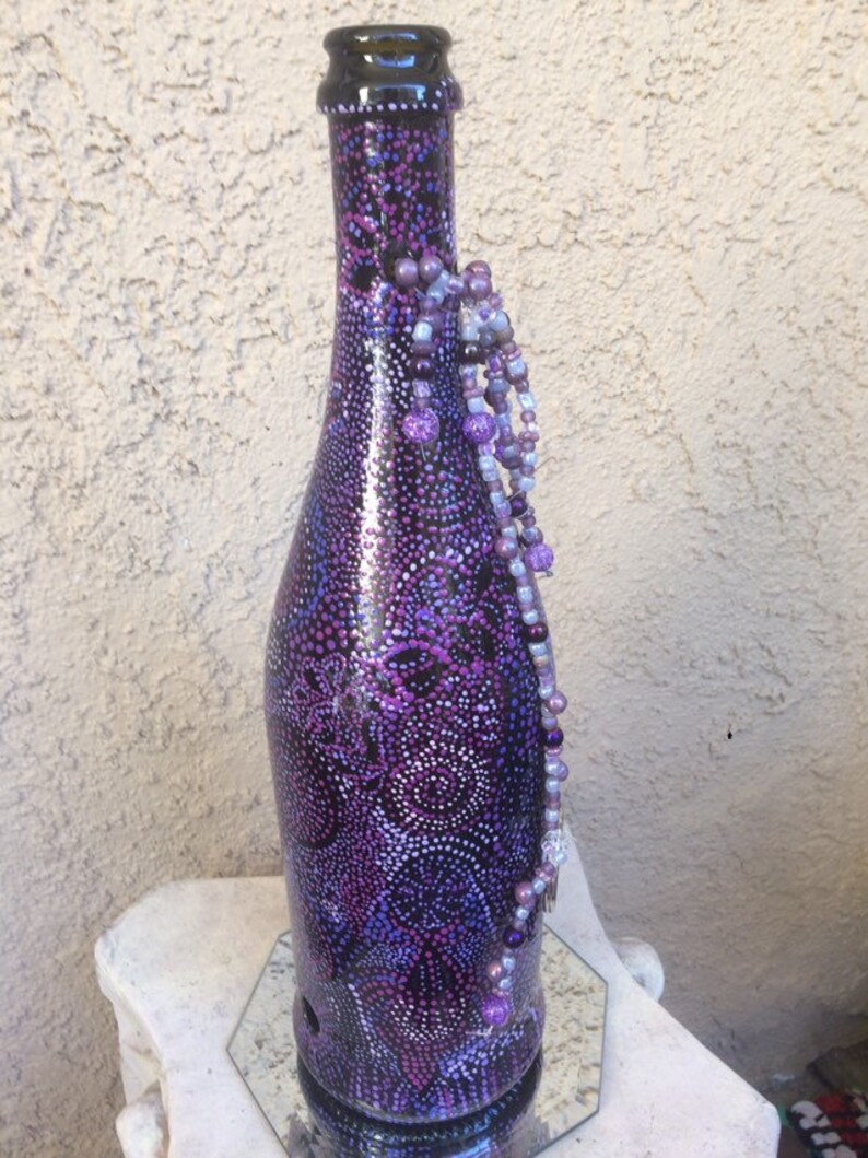 Blue dots incense burner