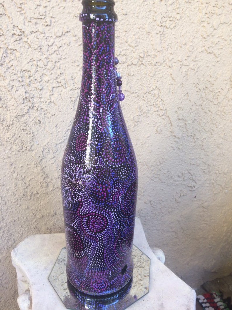 Blue dots incense burner