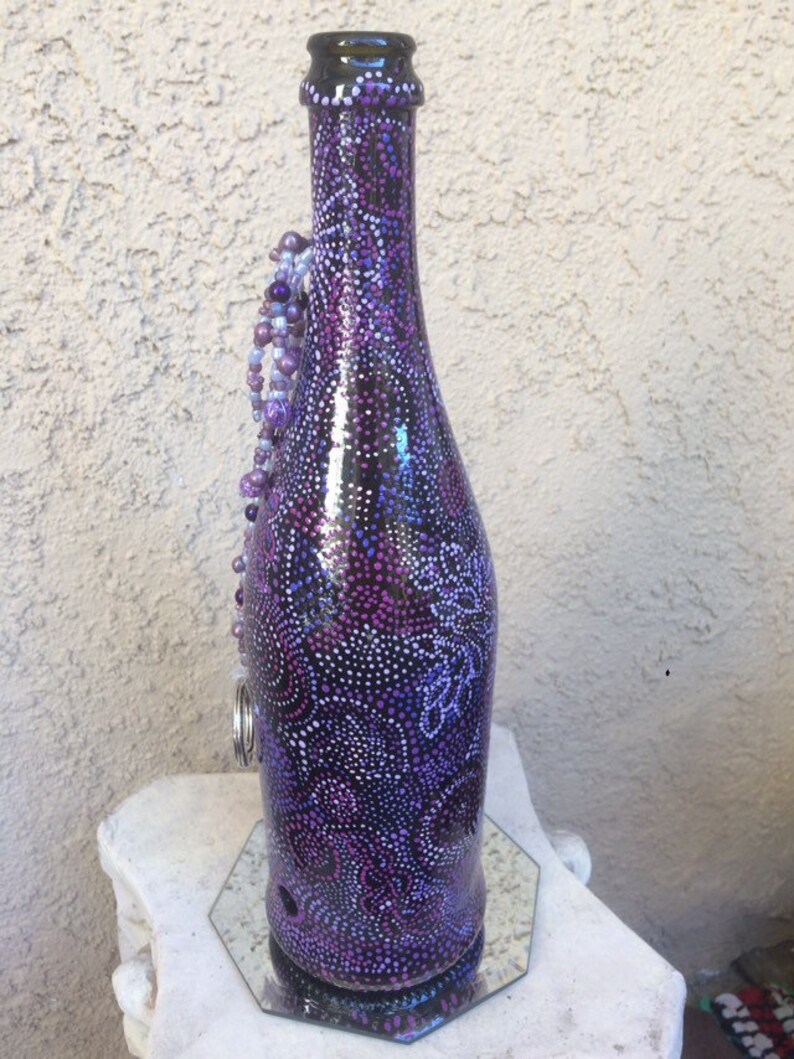 Blue dots incense burner