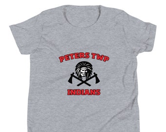Peters Township Indians - Camiseta de manga corta juvenil