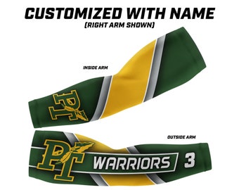 Penn Trafford WARRIORS Custom Sports Arm Sleeves. Baseball, Basketball, Volleyball, Football