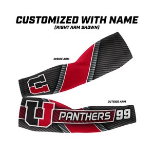USC Panthers (Upper St. Clair) Custom Sports Arm Sleeves. Baseball, Basketball, Volleyball, Football