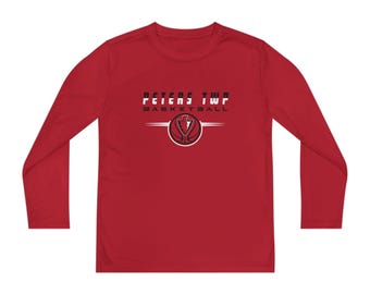 Baloncesto del Municipio de Peters - Camiseta juvenil de manga larga para competición. Calentamiento