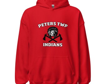 Sudadera con capucha de los indios de Peters Township - Gildan