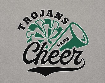 Sudadera de animadoras personalizada con nombre del equipo, regalo personalizado, mamá animadora con nombre, atuendo de competición de animadoras