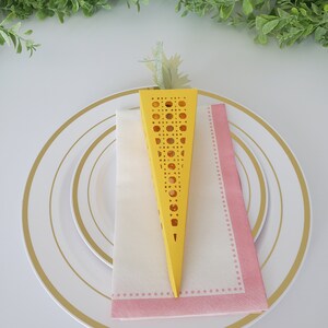 Rattan Carrot Treat Box svg 3d Carrot candy Box for Easter favor template for Digital Download paper carrot svg file for Easter party favor