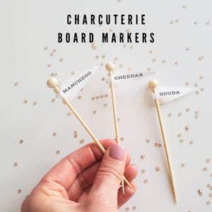 Custom Pennant Cheese Picks: Charcuterie Board Food Markers