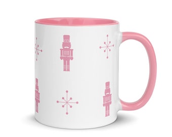 Nutcracker Coffee Mug for holiday gift for her X mas ceramic mug for Coffee cup for Christmas gift for white elephant present