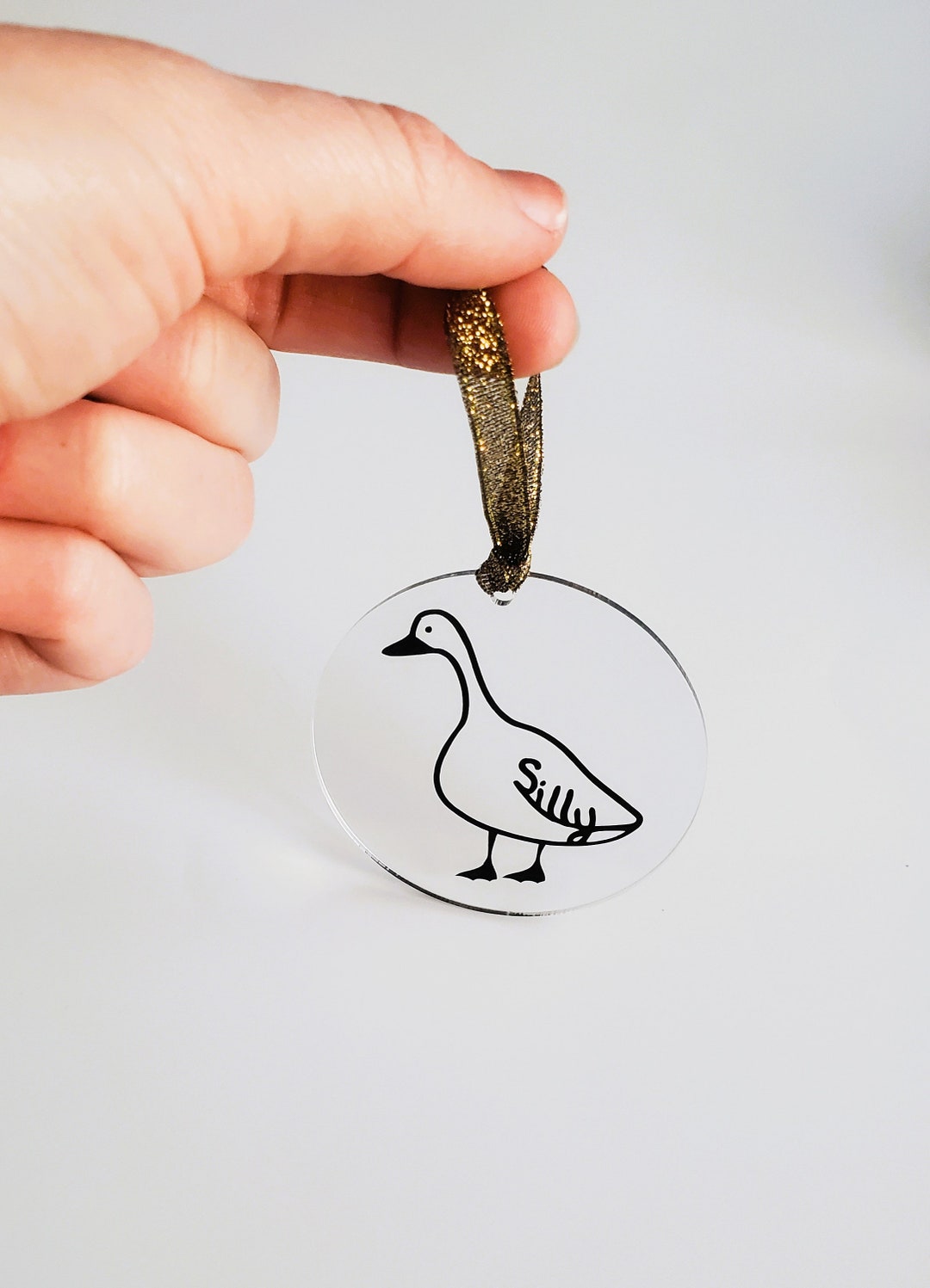 Silly Goose Ornament, Funny Meme Tree Decoration, Birthday Gift, Funny ...