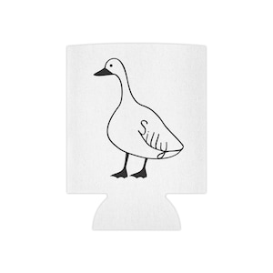 Silly Goose Can Cooler Holder for funny gift for white elephant exchange silly gift for friend can insulator for holiday gift beer hugger