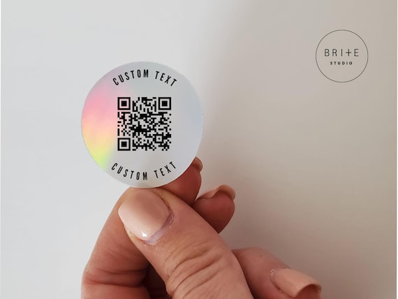 Custom QR Code Stickers for Business Labels for Website & Social Media Personalized Scan Me Decals Marketing Stickers for Small Business