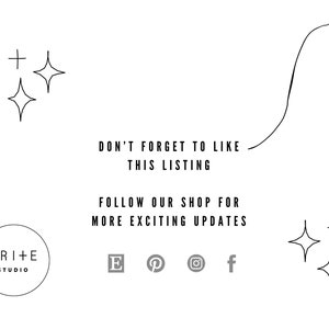 do not forget to like this listing and follow our shop on social media for more exciting updates.