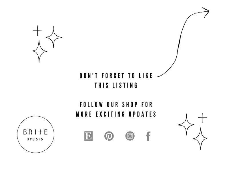 do not forget to like this listing and follow our shop on social media for more exciting updates.
