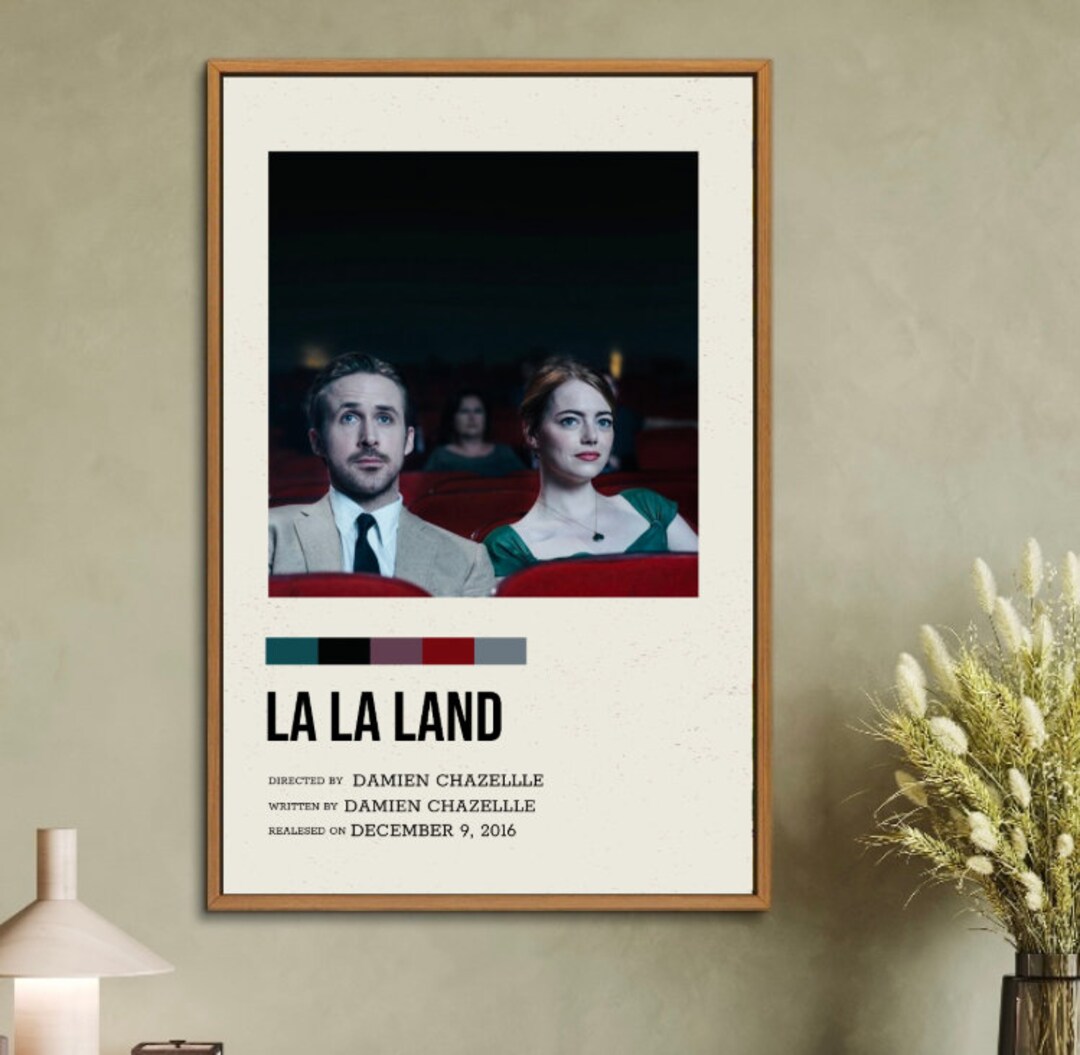 La La Land Minimalist Movie Poster, 12x 18 Inch Movie Print, Film Print