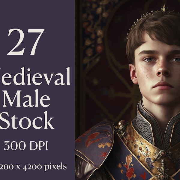 Male Medieval Fantasy Stock, Fantasy Stock for Book Covers, Illustrations and More, High Resolution, Stock Photos, Stock Illustrations