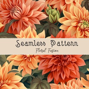 Floral Pattern, Botanical Pattern, Floral Seamless Pattern, Floral Background, Botanical Background, Seamless Repeat, POD Allowed