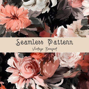 Floral Pattern, Botanical Pattern, Floral Seamless Pattern, Floral Background, Botanical Background, Seamless Repeat, POD Allowed