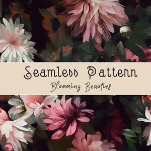 Floral Pattern, Botanical Pattern, Gouache Pattern, Floral Seamless Pattern, Floral Background, Botanical Background, Seamless Repeat