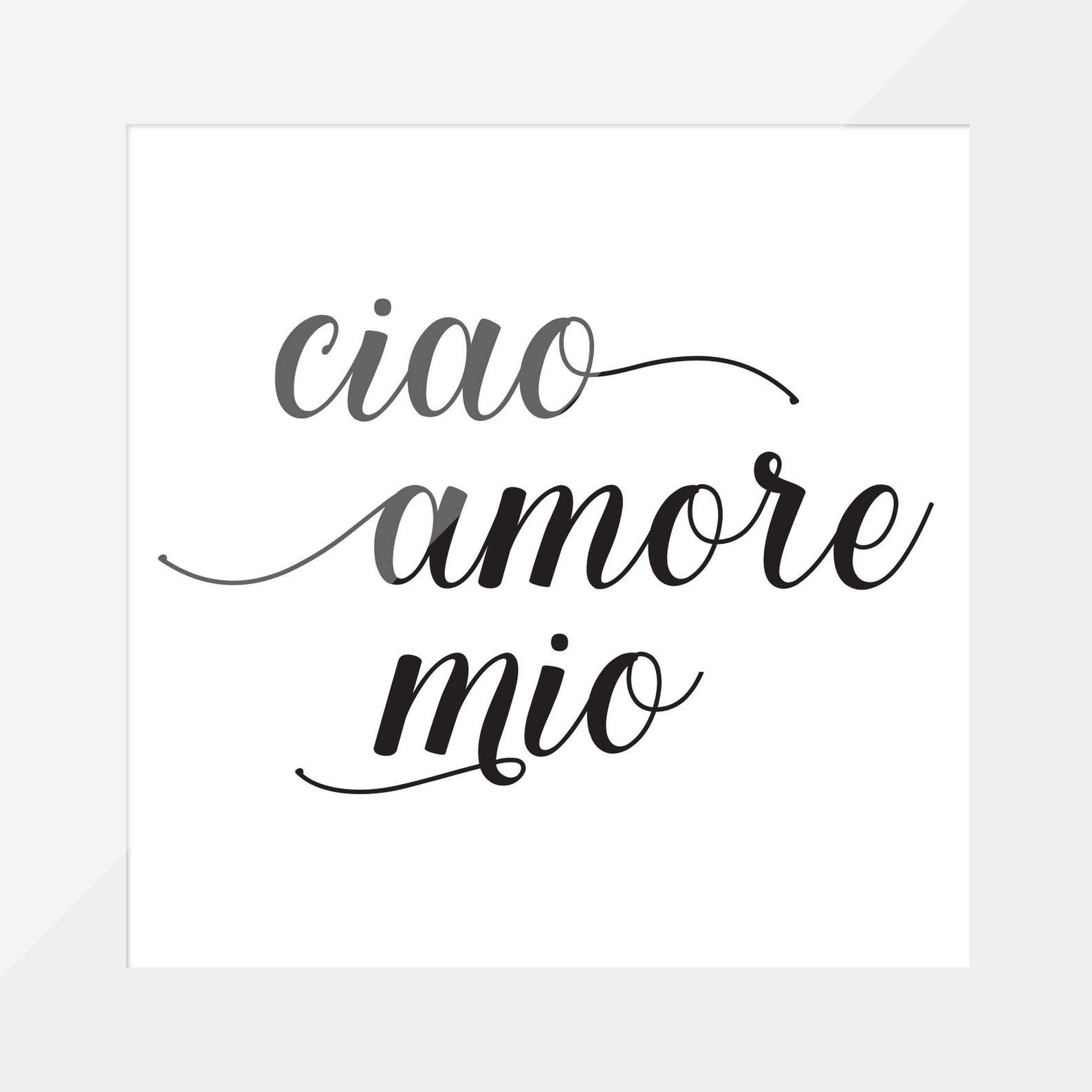 Ciao Amore Mio Svg Hi My Beloved Svg Italian Quote Svg Etsy