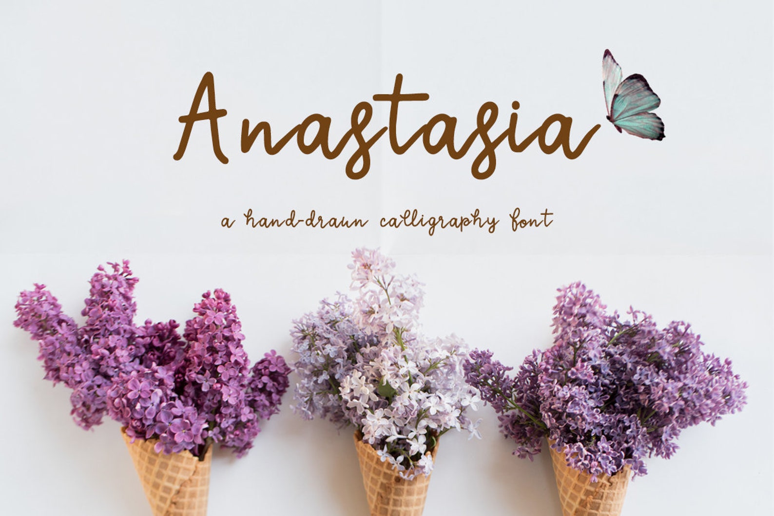 Anastasia script. Anastasia font.
